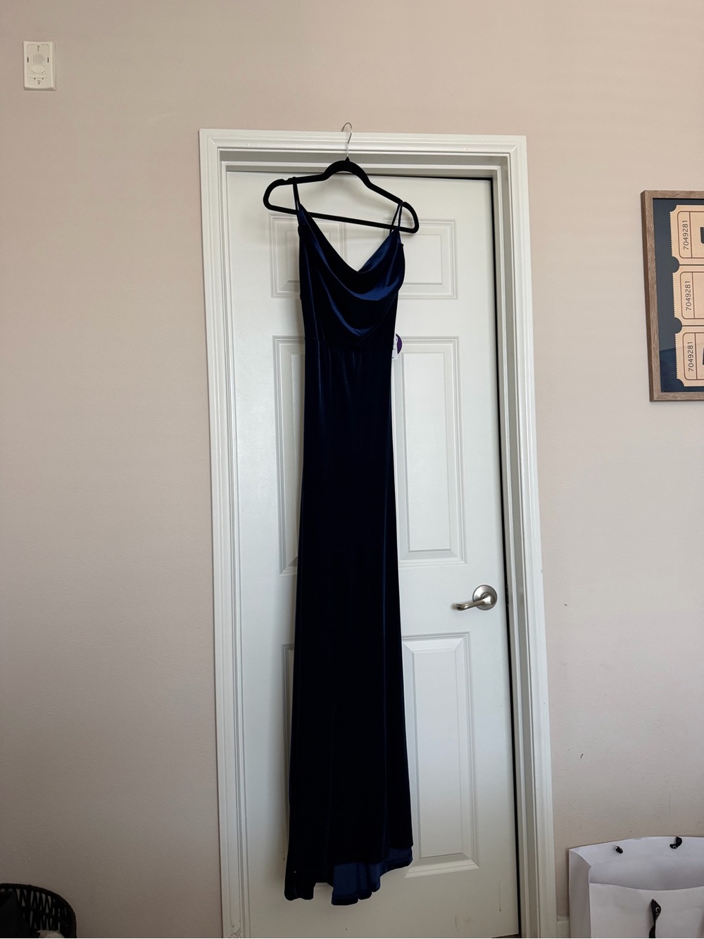 Windsor Midnight Navy Velvet Maxi Dress